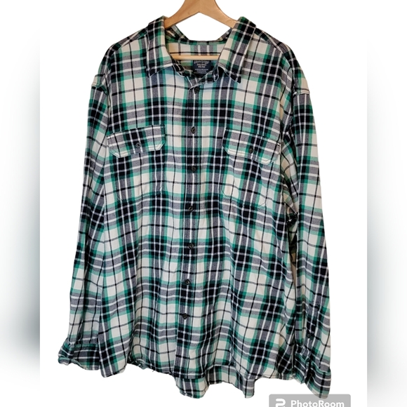 Faded Glory Upcycled "Ed Sheeran" Plaid Flannel Size 3XL (54-56) - Picture 2 of 4